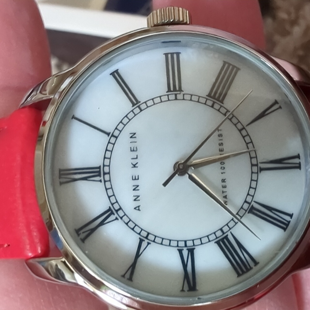 Anne Klein Watch Red Band - Picture 2 of 4
